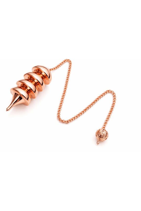 Copper Metal Openable Osiris Pendulum. Egyptian Family Pendulum. Healing Dowsing Cone Point Divination Metal Pendulum
