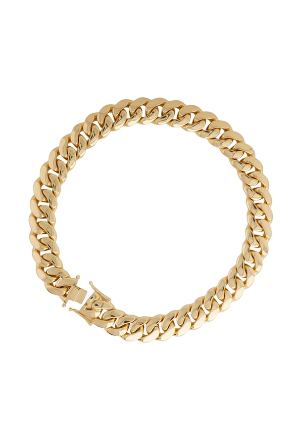 Copper Miami Cuban Link Chain Necklace,Heavy 18inch Silver & 22inch Gold Hip Hop Jewelry,Thick Rapper Necklace for Men and Women,Couple Friend Gift