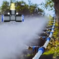 thumbnail image 1 of Copper Mist Nozzle - Brass & Plastic Greenhouse Irrigation Sprayer | 6-12mm Connector | 0.2-0.7L/Min Flow | 1-2m Spray Diameter | Cooling Humidifying Watering for Gardens, Patios, Pools, 1 of 7