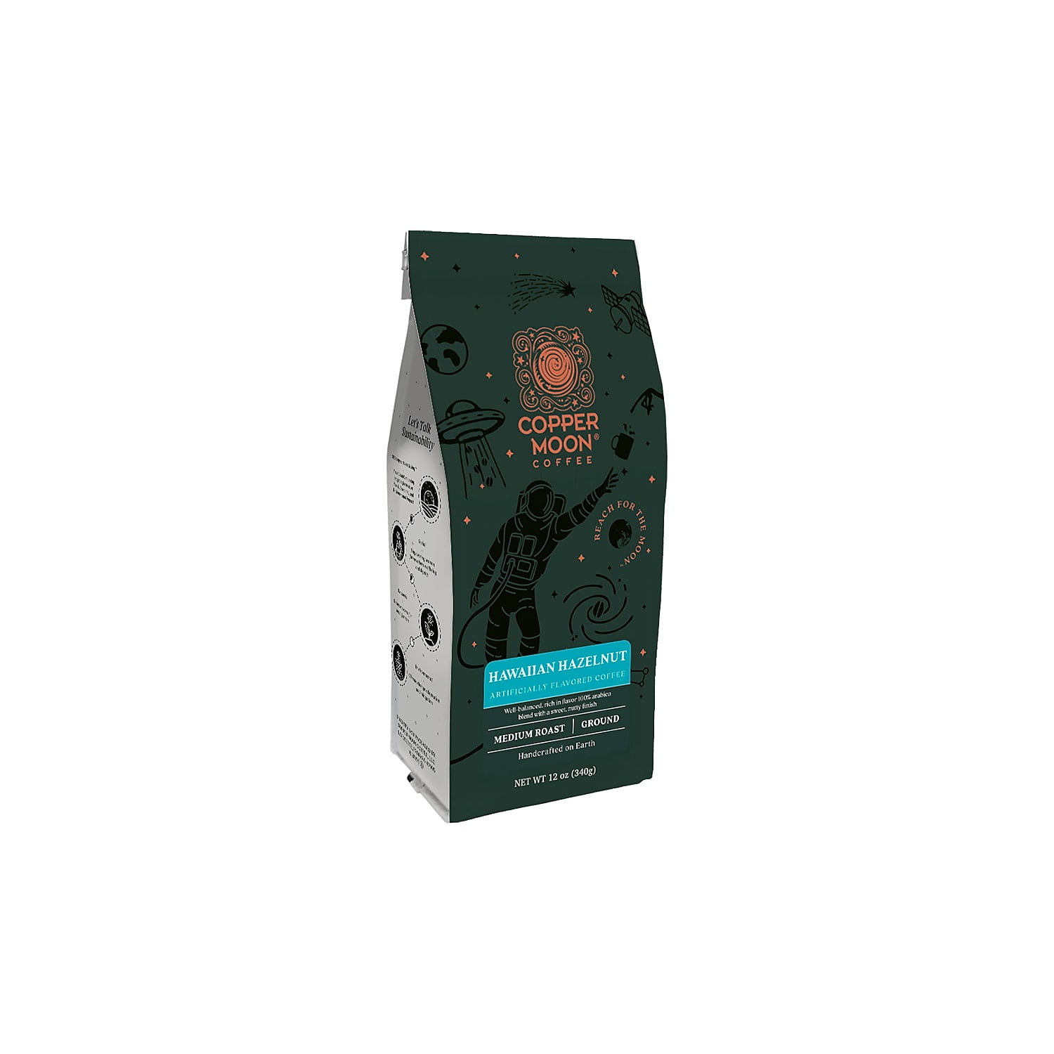 Copper Moon Coffee Copper Moon Hawaiian Hazelnut Ground Coffee Medium