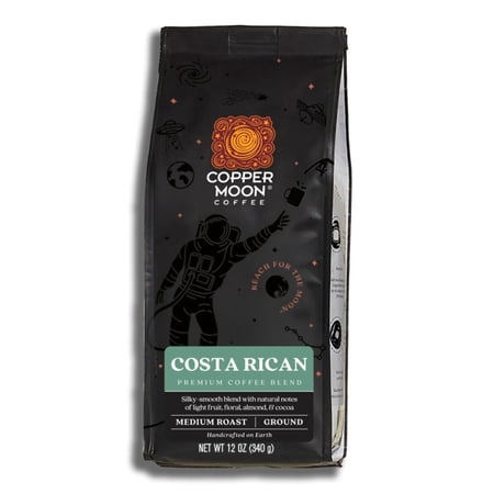 Copper Moon Ground Coffee, Medium Roast, Costa Rican Blend, 12 oz bag
