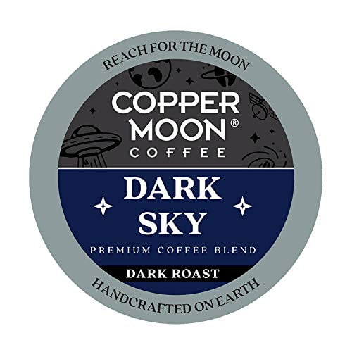 Copper Moon Dark Sky Blend, Dark Roast Coffee Pods Compatible with Keurig K-Cup Brewers, 20 Count