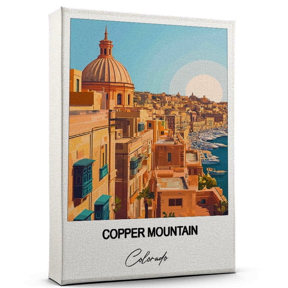 Copper Mountain Travel Canvas Wall Art  Beautiful Travel Decor for Bedroom, Office Colorado Canvas Print  Serene and Scenic Wall Decor Gift for Travel Lovers