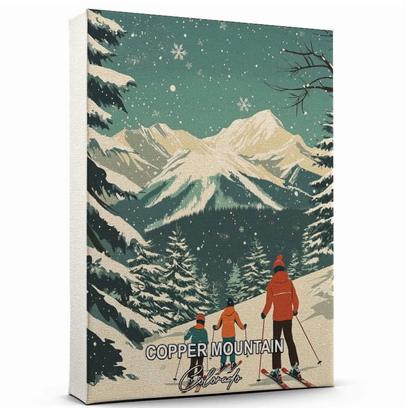 Copper Mountain Travel Canvas Wall Art  Colorado Canvas  Travel-Inspired Scene That Brings Peace, Color, and Culture Into Your Space