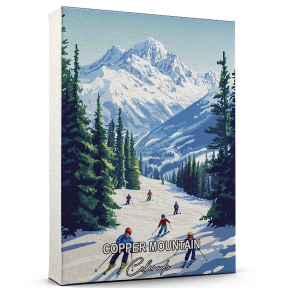 Copper Mountain Travel Global Destination Canvas Colorado Canvas Celebrate Your Favorite Destination A Sophisticated Touch to Any Room