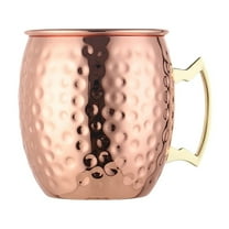 Copper Mug Copper Plated Stainless Steel Mug 18oz for Chilled Drinks, Moscow Mule Cup for Cocktails and Iced Beverages, Durable and Stylish