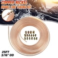 thumbnail image 1 of Copper Nickel Steel 3/16'' Car Brake Line Tubing Kit Tube Hose 25ft w/ Fittings, 1 of 5
