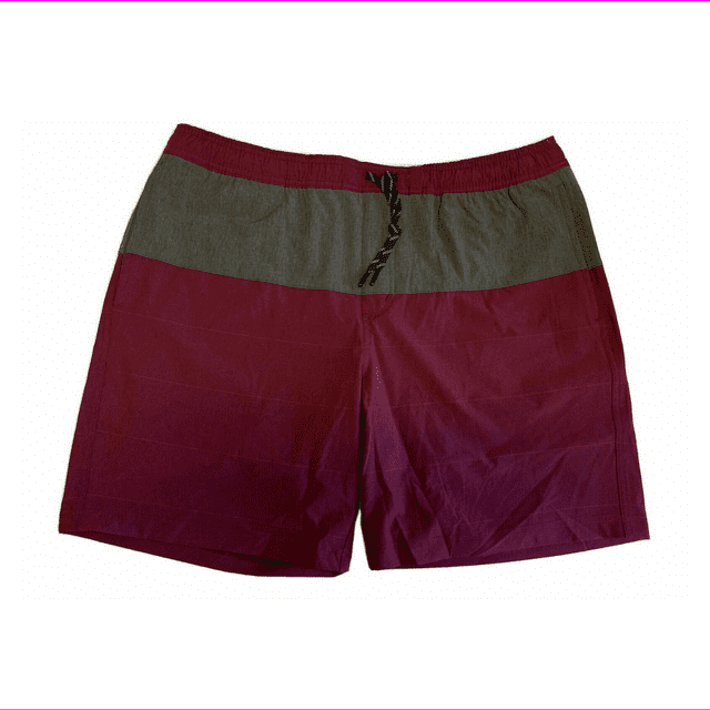 Copper & Oak Endurance Men's All Day Swim Short (Red Color Block, XX