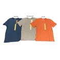 thumbnail image 1 of Copper & Oak Men's Short Sleeve Crew Neck Striped Cotton Shirt (Indigo Stripe, XL), 1 of 3