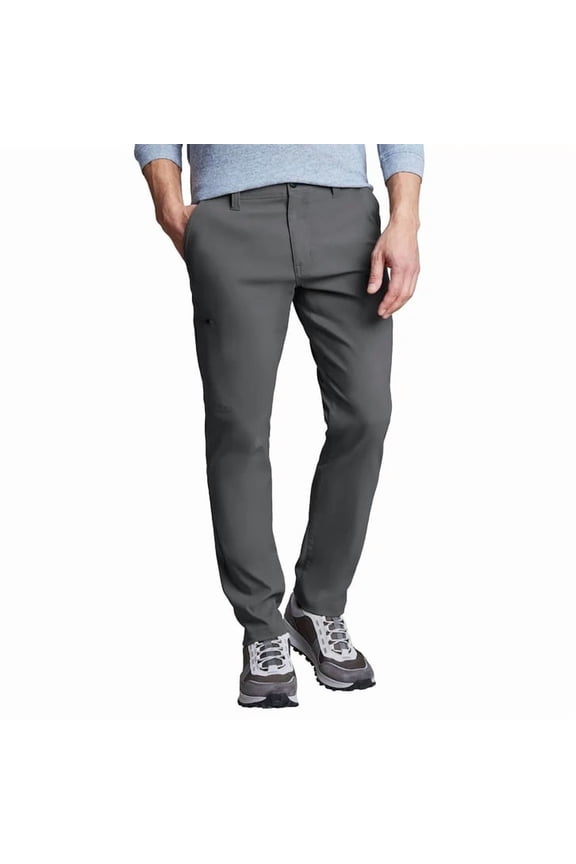 Men's Straight Fit Stretch Tech Pant (US, Waist Inseam, 32, 32, Regular, Regular, Gray)