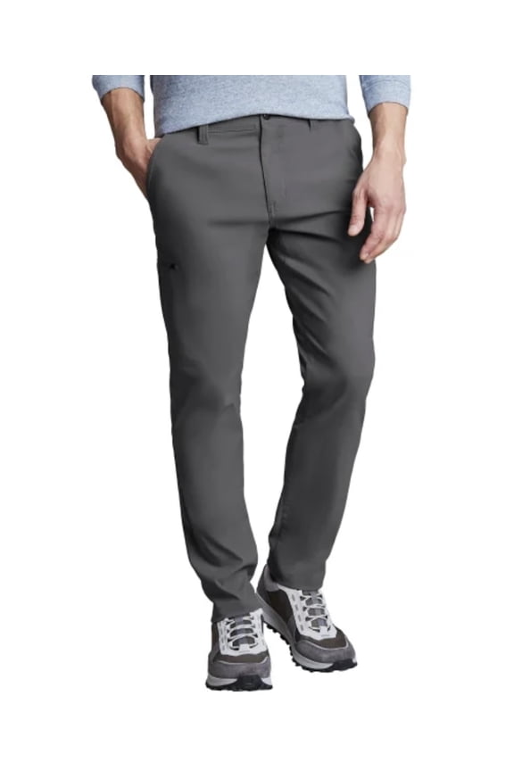 Men's Straight Fit Stretch Tech Pant (32x34 Gray)