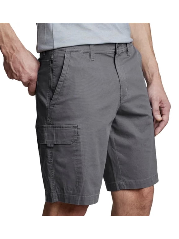 Supply Co. Men's Venture Ripstop Stretch Cargo Short (36, Gray)