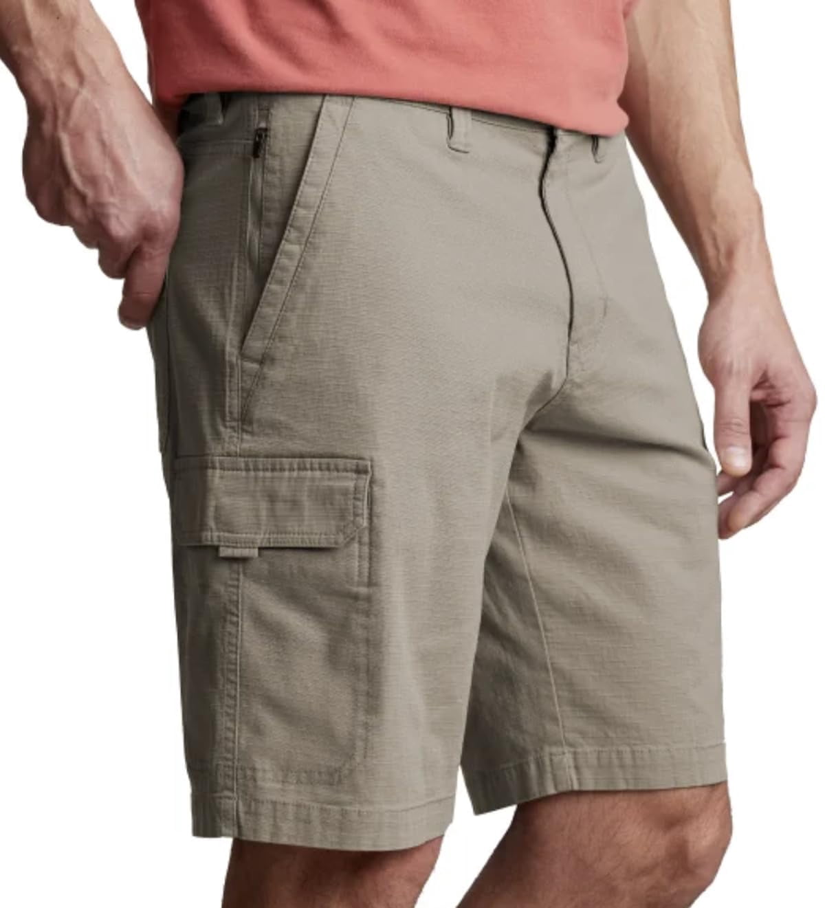 Copper & Oak Supply Co. Men's Venture Ripstop Stretch Cargo Short (36, Tan)