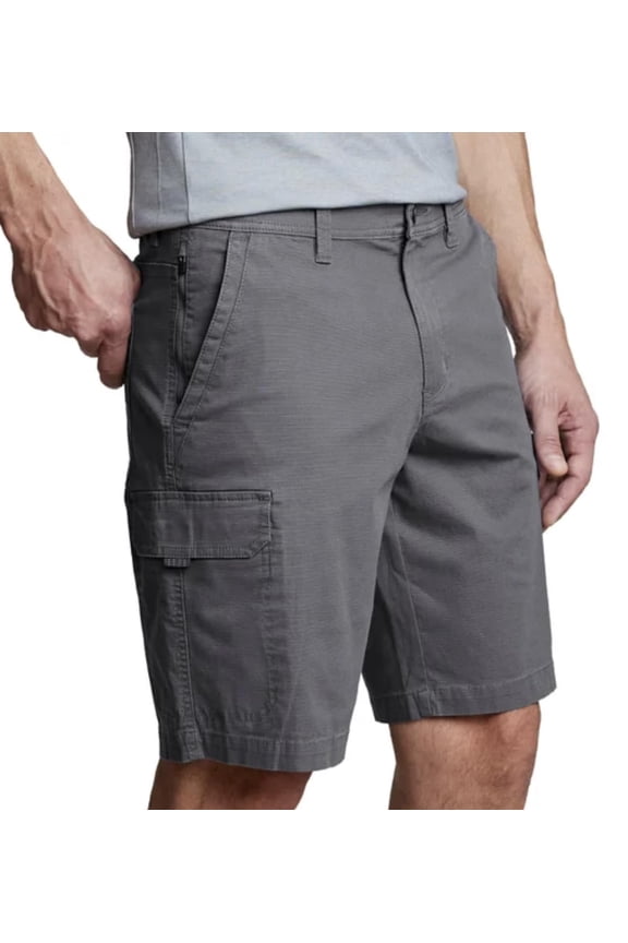 Supply Co. Men's Venture Ripstop Stretch Cargo Short (US, Waist, 40, Regular, Gray)