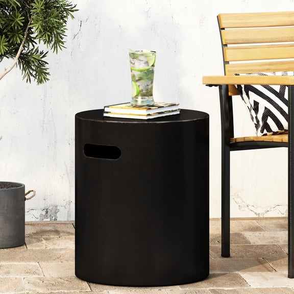 Copper Outdoor Side Table / In Outdoor Dining Areas / Holds Weight Well