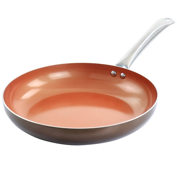 Copper Pan Cooking Excellence 12in Aluminum Nonstick Frying Pan