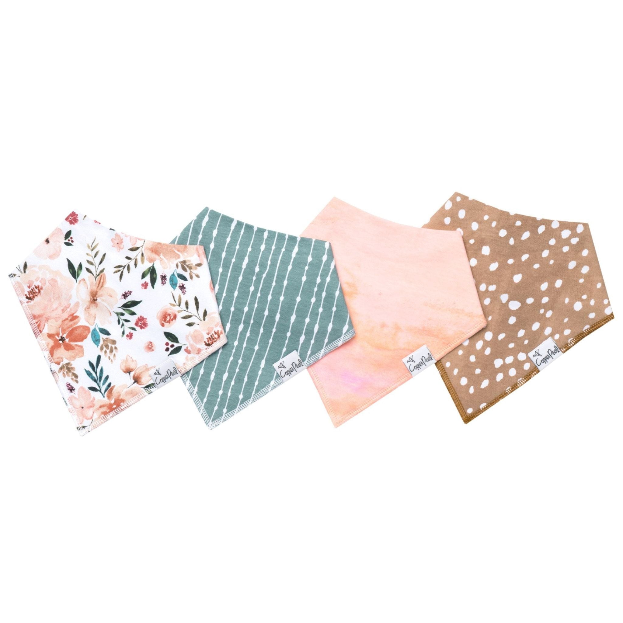 Copper Pearl Bandana Bibs- Autumn