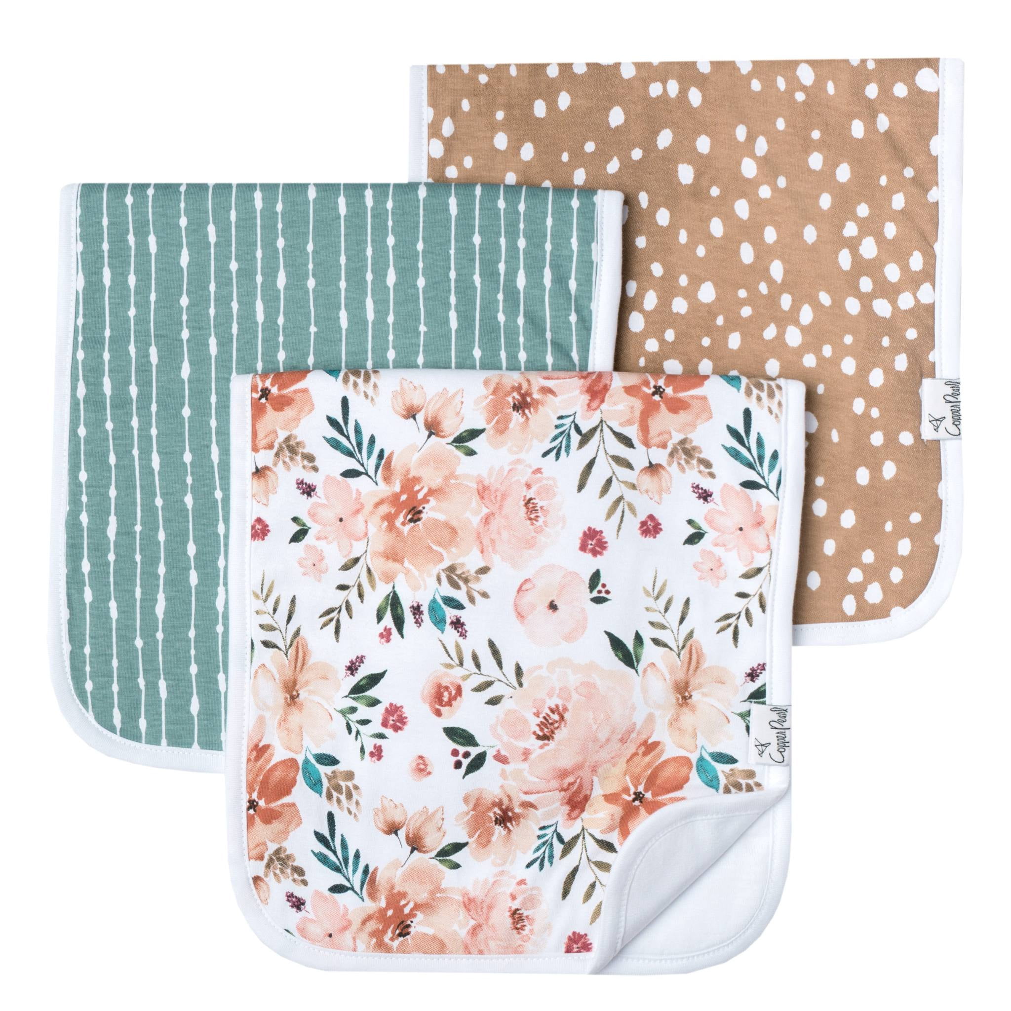 Copper Pearl Burp Cloths- Autumn
