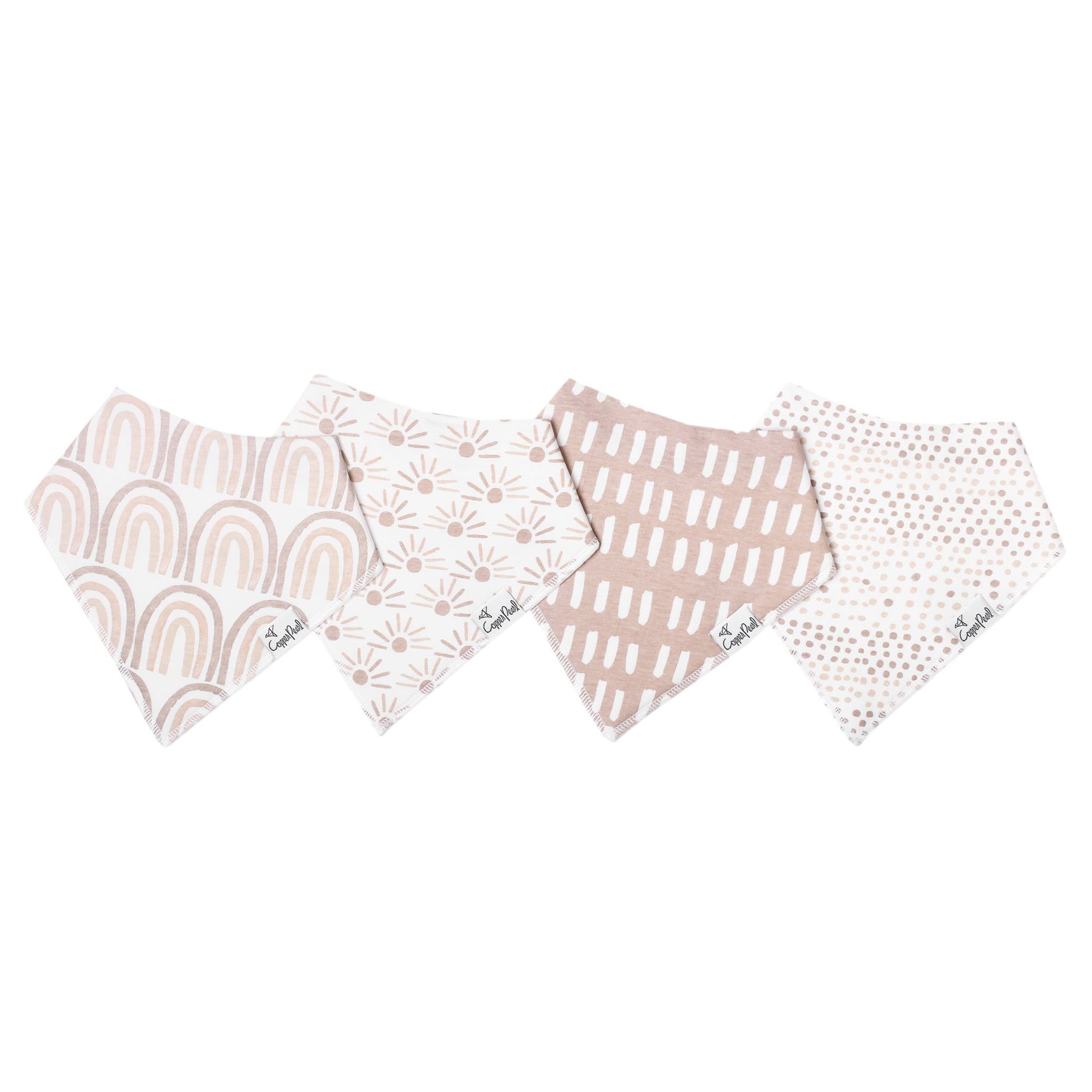 Copper Pearl Bandana Bibs- Bliss
