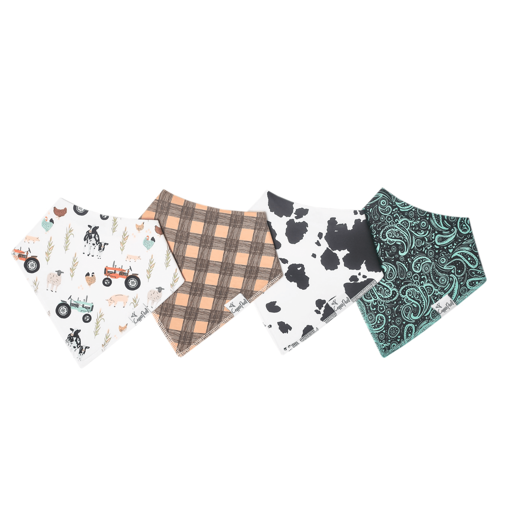 Copper Pearl Bandana Bibs- Jo