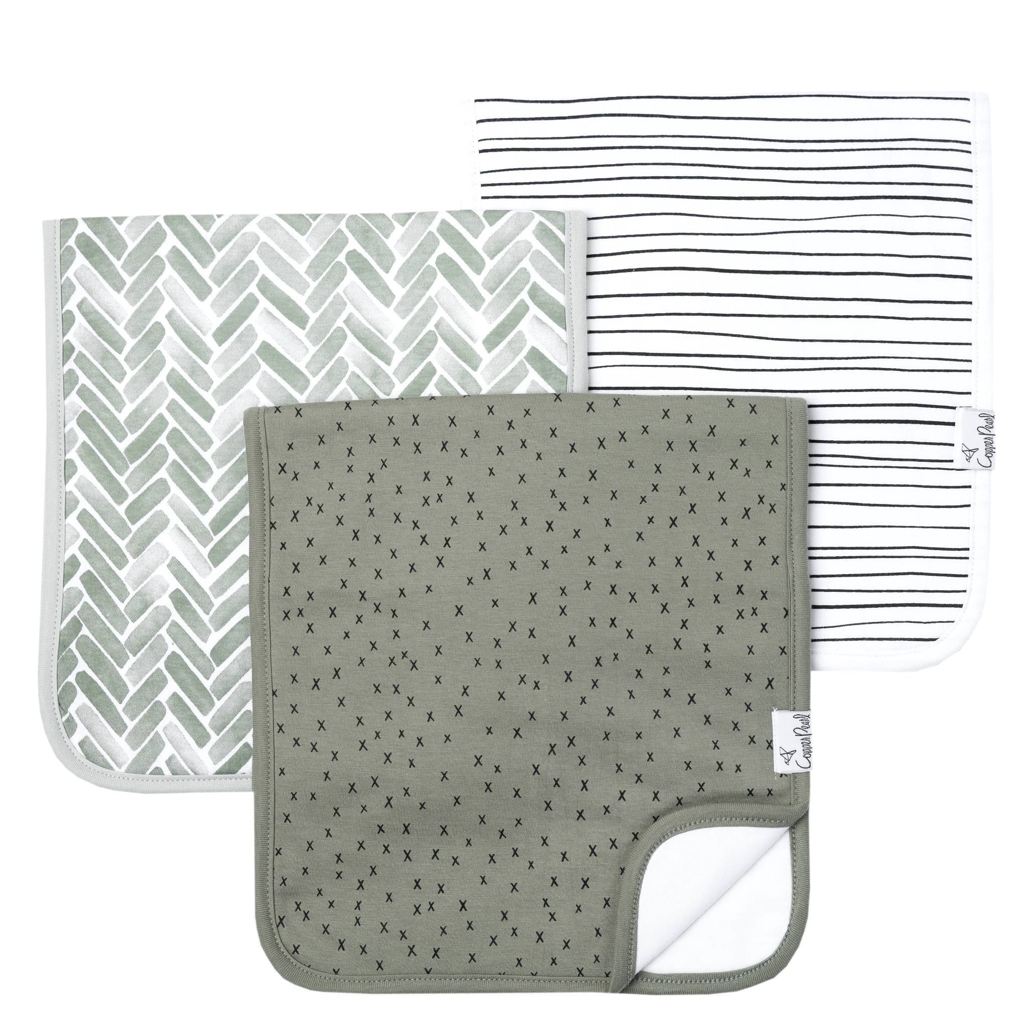 Copper Pearl Burp Cloths- Alta