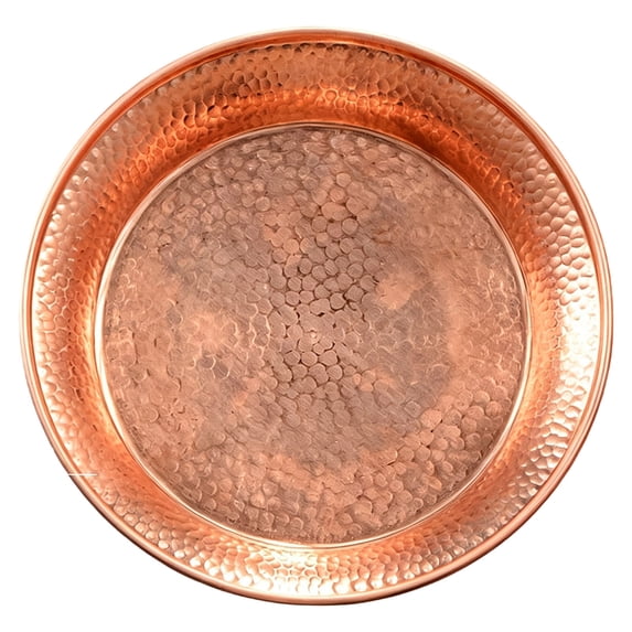 Copper Pet Bowl for Dogs and Cats, Hand Hammered Food and Water Bowl, Decorative Metal Dish, 1 Count