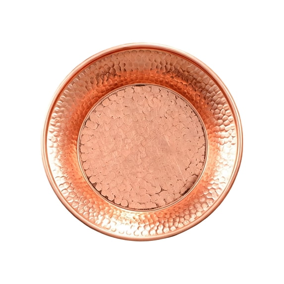 Copper Pet Bowl for Dogs and Cats, Hand Hammered Food and Water Bowl, Decorative Metal Dish, 1 Count