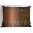 thumbnail image 1 of Copper Pillow Sham Perforated Grid Plate Steel Industrial Inspiration and Futuristic Technology Theme Print, Decorative Standard Size Printed Pillowcase, 26 X 20 Inches, Brown, by Ambesonne, 1 of 2