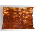 thumbnail image 1 of Copper Pillow Sham Vibrant Colored Dots Spotted Mosaic Design with Energetic Pattern Print, Decorative Standard King Size Printed Pillowcase, 36 X 20 Inches, Burgundy Orange Yellow, by Ambesonne, 1 of 2