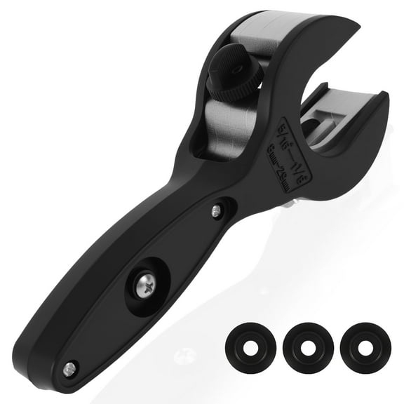 Copper Pipe Cutter Kit Adjustable 5/16" to 1-1/8" Ratcheting Tube Cutter with 3 Replacement Blades for Cutting Copper Aluminum