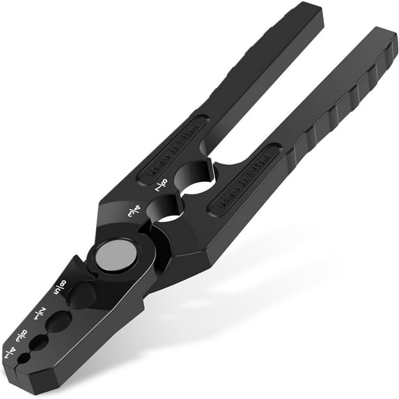 Copper Pipe Rounder, 6 - Hole Flat Copper Tube Repair Plier, Fits 1/4" 3/8" 1/2" 5/8" 3/4" 7/8" Pipes, Manual Operation Pipe Rounding Tool