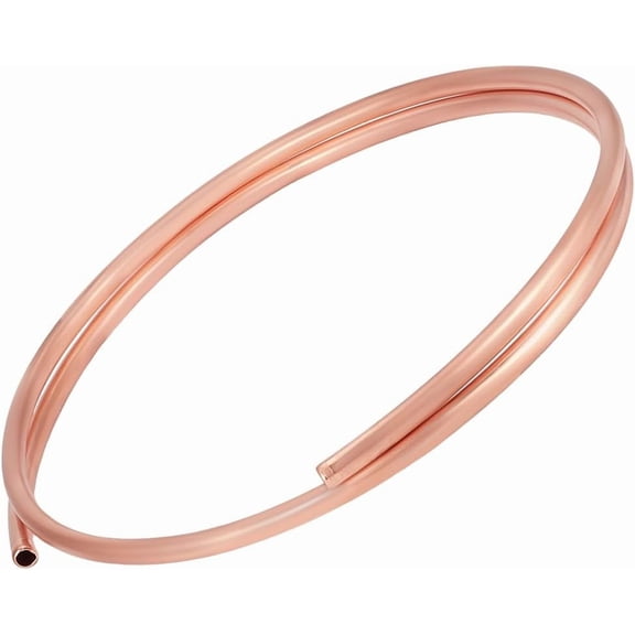 Copper Pipe for Refrigerator Freezer and Air Conditioner Soft Coil Copper Tube Raw(Unplated) 13mm about 4.92 Feet(1.5m)/Bundle