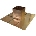 thumbnail image 1 of Copper Pitch Pocket Flashing Post Size: 4"x4", 1 of 2