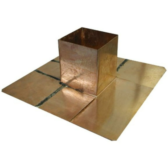 Copper Pitch Pocket Flashing Post Size: 4"x4"