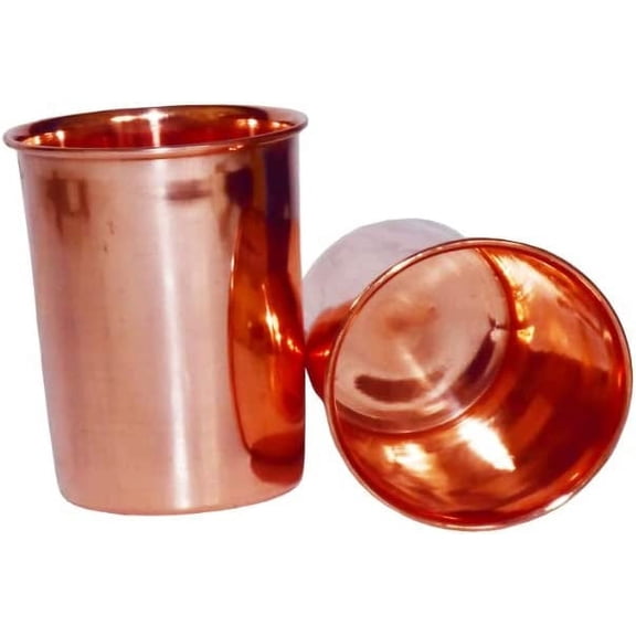 Copper Plain Design Glass Set (300ML), Serveware/Kitchenware/Tableware (Set of 4)