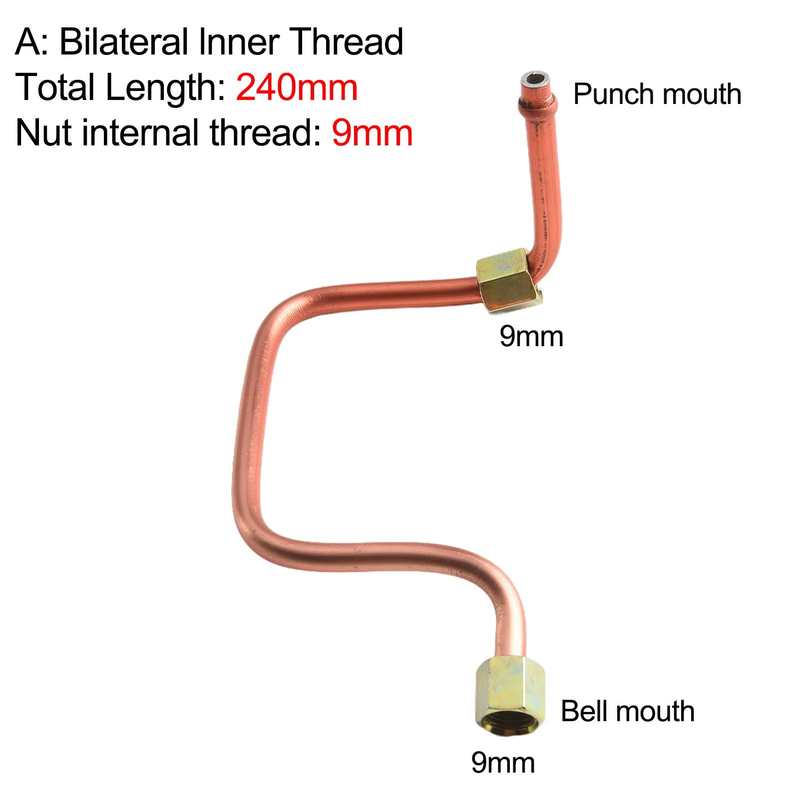CopperPlated Aluminum Small Household Air Compressor Exhaust Tube Air