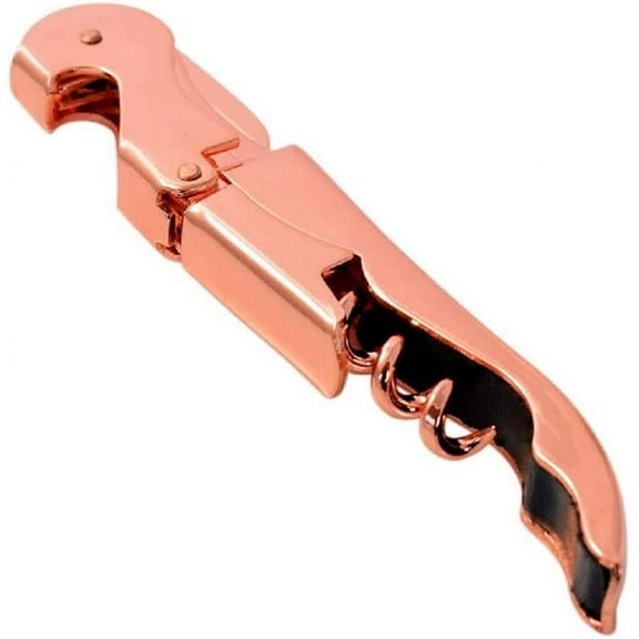 Copper Plated Corkscrew Double Hinge Waiters Wine Key/Bottle Opener # COP