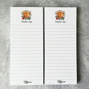 Copper Pot Market List Magnetic Refrigerator Notepads - Set of Two Pads