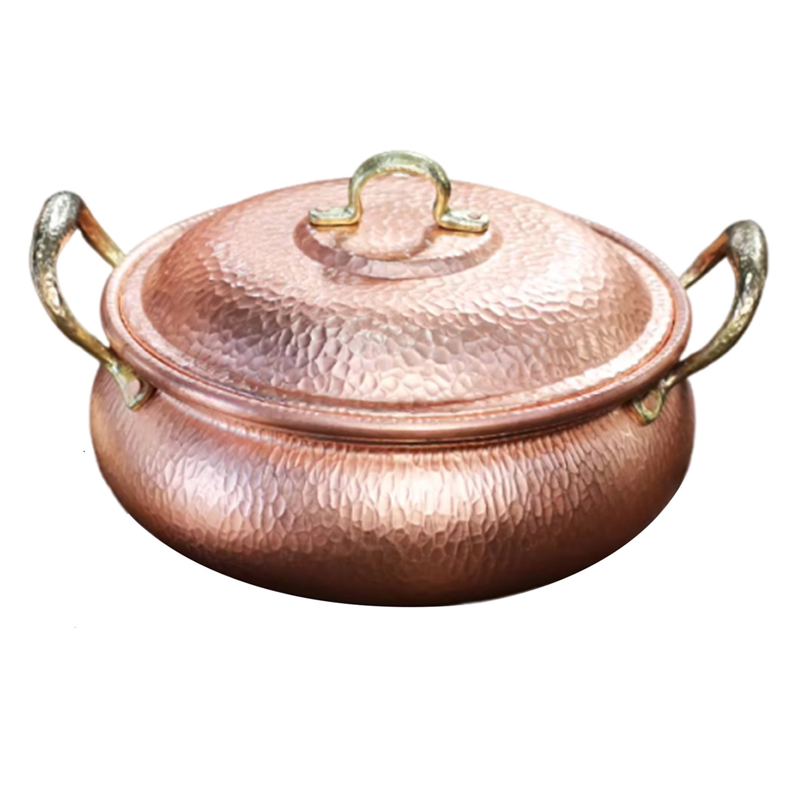 Copper Pot for Stovetop, soup pasta pot,Handmade Stew Pan Shabu Shabu ...