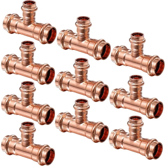 Copper Press Fittings 1/2inch Copper Coupling with Stop&Copper 90 ...
