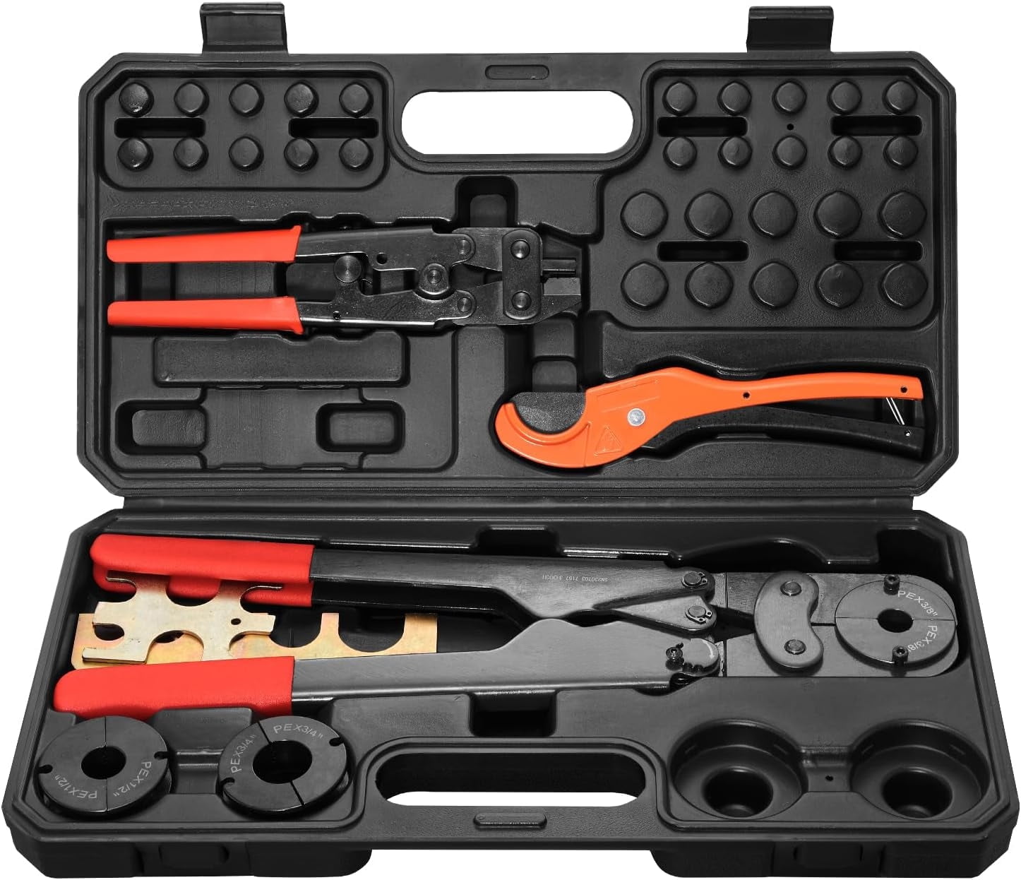 Copper Press Tool Tube Fittings Crimping Kit, Pro Press Crimper with 1/ ...