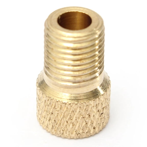 Copper Presta to Schrader Valve Adapter 4 Pcs for Bicycle Pump Inflator Gold