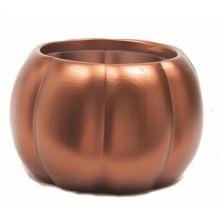 Copper Pumpkin Shaped Planter