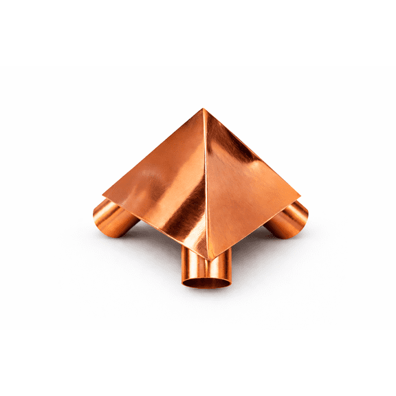Copper Pyramid Kit 3/4 Inch, Hand Made Reiki & Meditation Connectors, 100% Pure Copper, Durable & Heavy Duty, Fits 3/4 Inch Pipes, USA, UK, Europe Compatible