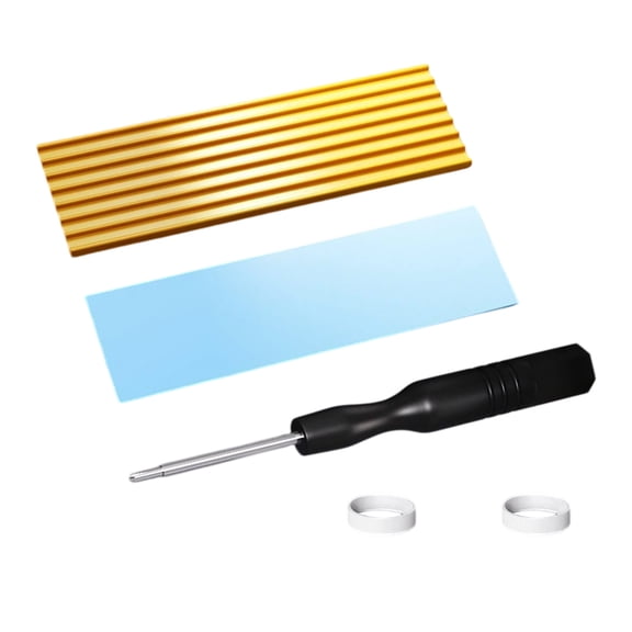 Copper Radiator Heatsink with Thermal Gasket for NVMe 2280 SSD Game Consoles & Desktop Cooling