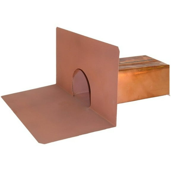 Copper Roof Scupper Spout Size: 4" x 4" Corner Scupper
