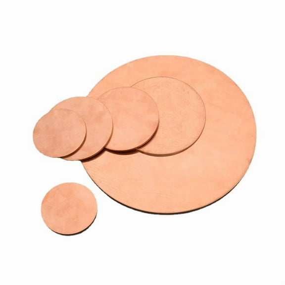 Copper Round Plate Copper Disc for Crafts Repairs and DIY Projects Round Copper Plate for Industry Replacement Crafts Copper Sheet