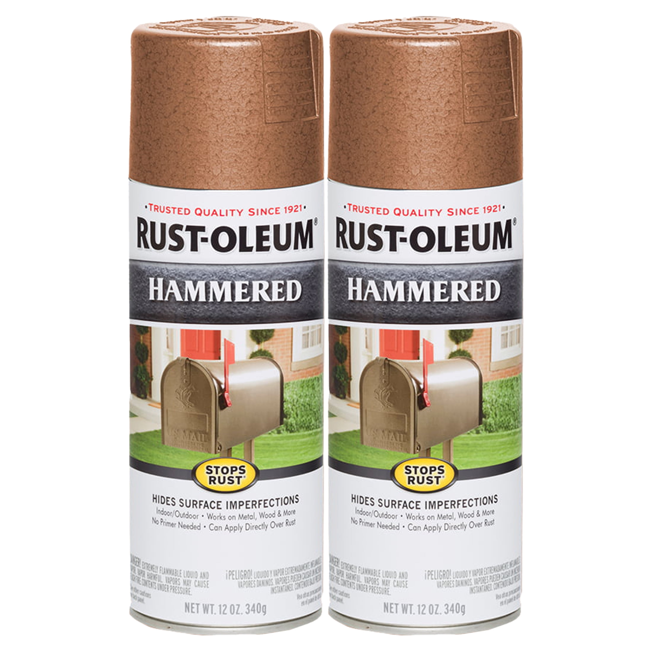 Rust-Oleum Stops Rust Hammered Gold Spray Paint 12 oz - Ace Hardware