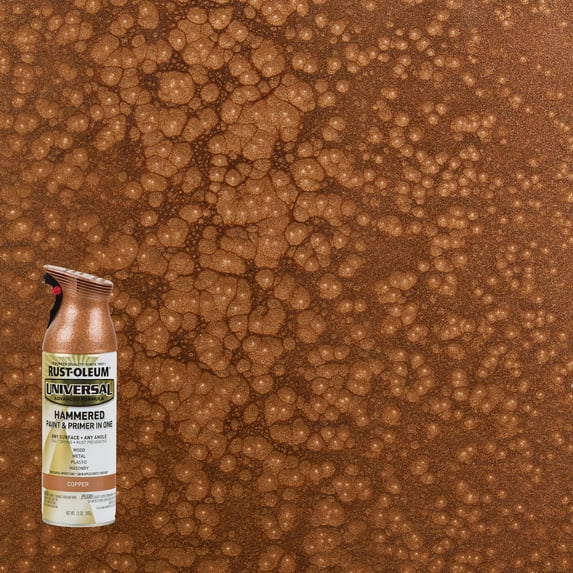Copper, Rust-Oleum Universal All Surface Interior/Exterior Hammered Spray Paint-247567, 12 oz