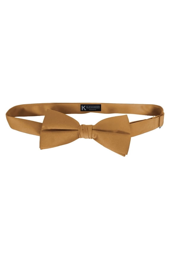 Copper Satin mens bow tie by K. Alexander